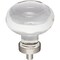 Jeffrey Alexander 1-3/4" Diameter Satin Nickel Button Glass Harlow Cabinet Knob G120L-SN - alternate 1